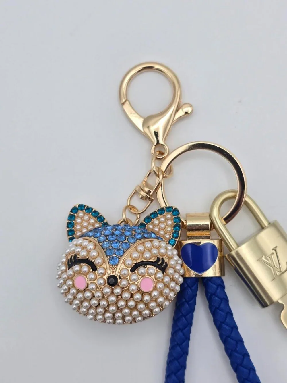 Louis Vuitton Gold Lock 🔑 Authentic LV Padlock + Unbranded Fox Head Bag Charm